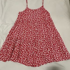 American Eagle Floral Tiered Babydoll Dress